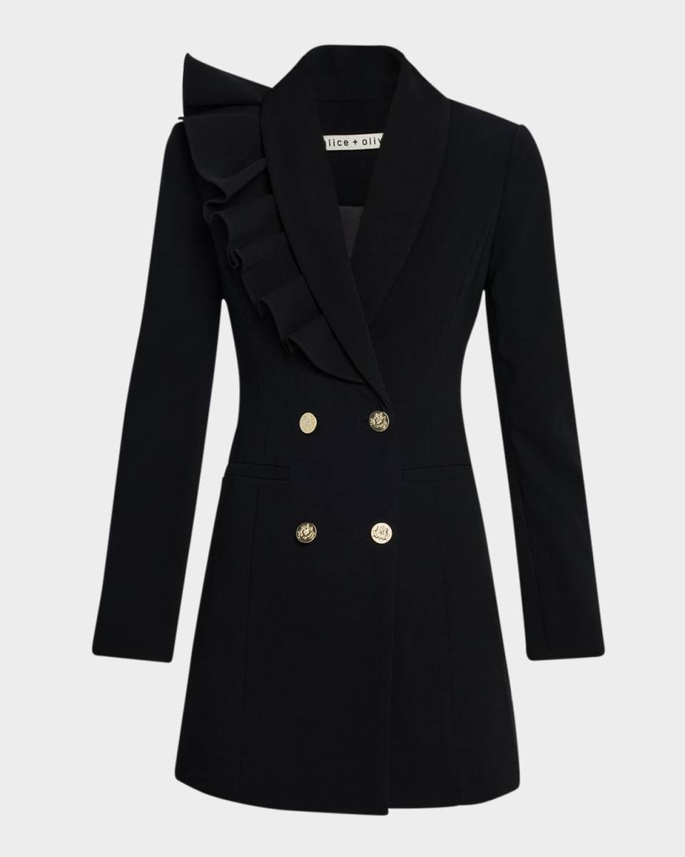 Latoya Ruffle Blazer Mini Dress